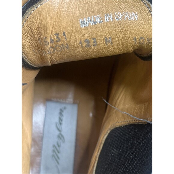 MEZLAN Spain Men’s 10.5 Black Leather Lace Up Chelsea Boots Cap Toe - Picture 2 of 9